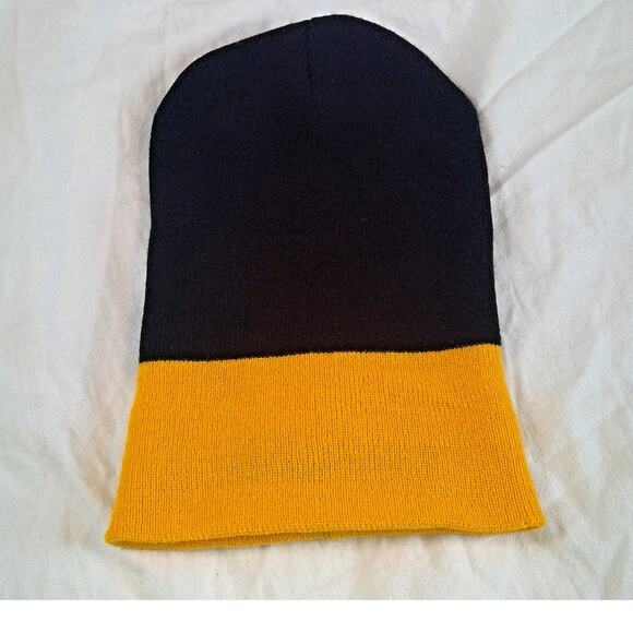 Continental Yellow/Black Beanie Knit Sock Hat Cap America ROAD RACING GRAND PRIX - Picture 2 of 7